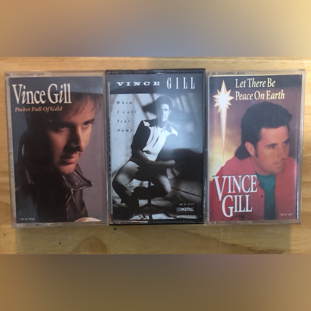 Vintage Country Music‎ Cassettes Bundle 3 tapes Vince Gill